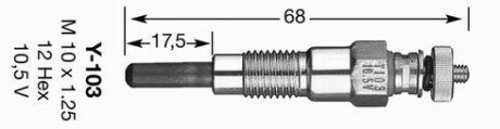 Свеча накаливания NGK 6125