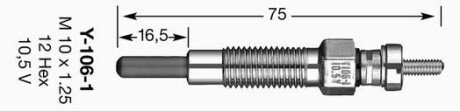 Свеча накаливания NGK 6525