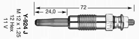 Свеча накаливания NGK 7906