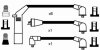 Провода высоковольтные, комплект NGK 8286 (фото 2)