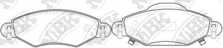 Тормозные колодки дисковые, комплект NiBK PN0369