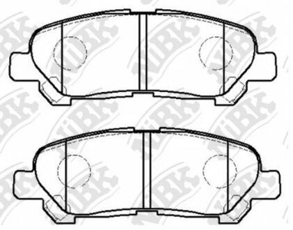 Тормозные колодки дисковые, комплект NiBK PN1848