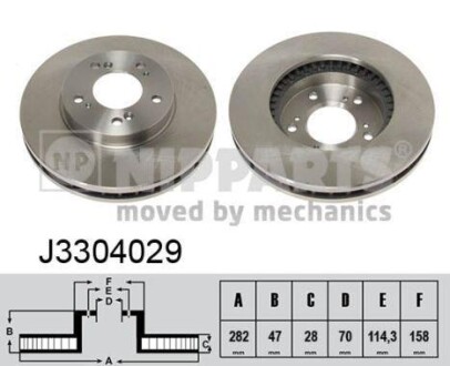 Диск тормозной NIPPARTS J3304029