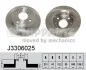Тормозной диск передний невентилируемый NIPPARTS J3306025 (фото 1)