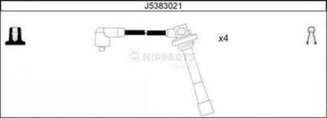 Провода высоковольтные, комплект NIPPARTS J5383021