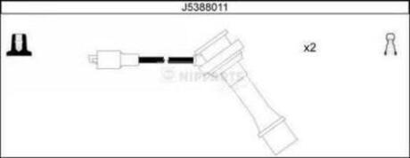 Провода высоковольтные, комплект NIPPARTS J5388011