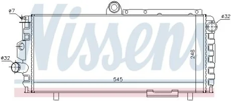 Радиатор охлаждения двигателя NISSENS 60010