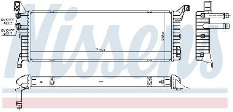 Радіатор охолодження NISSENS 606087