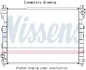 Радиатор охлаждения двигателя NISSENS 606517 (фото 1)