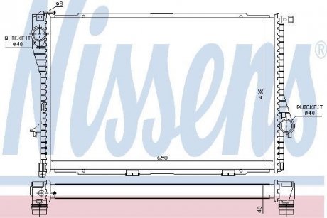 Радіатор охолодження NISSENS 60754A