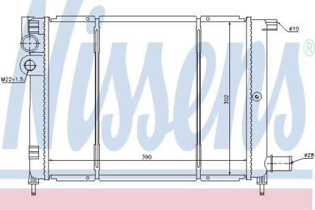 Радиатор охлаждения двигателя NISSENS 61397