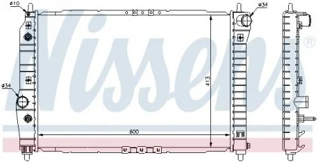 Радиатор охлаждения NISSENS 61637