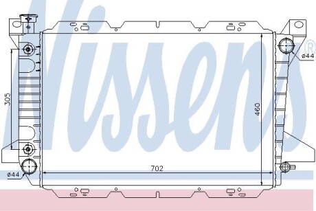 Радиатор охлаждения двигателя NISSENS 620981
