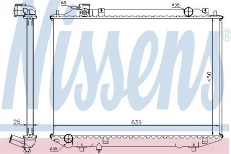 Радіатор охолодження NISSENS 62246A