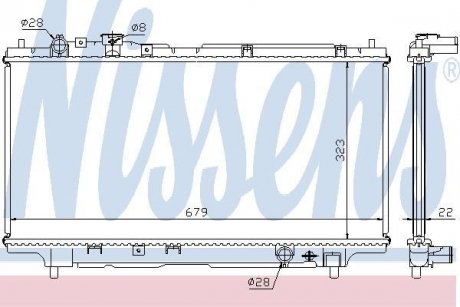 Радіатор охолодження NISSENS 62383A