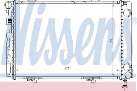 Радіатор охолодження NISSENS 62549A