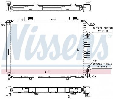 Радіатор охолодження NISSENS 62691A