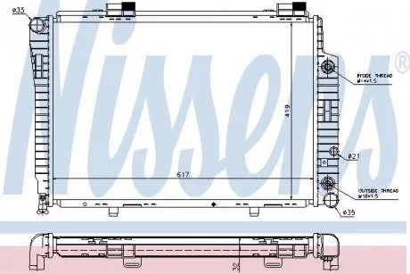 Радіатор охолодження NISSENS 62756A