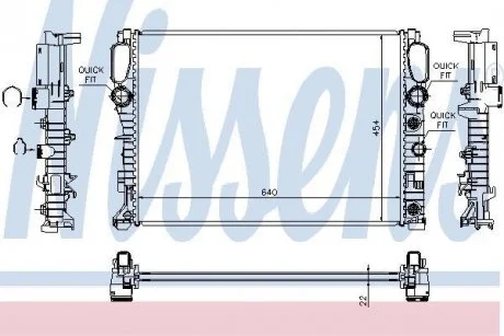 Радиатор охлаждения First Fit NISSENS 62792A