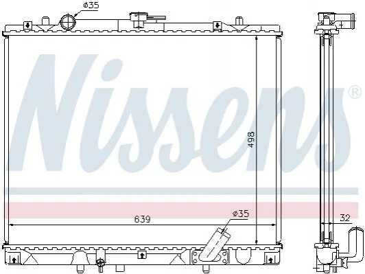 Радіатор охолодження First Fit NISSENS 62895A (фото 1)