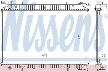Радіатор охолодження NISSENS 62976A