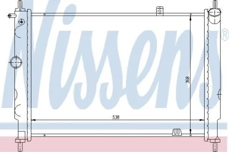 Радиатор охлаждения двигателя NISSENS 63059