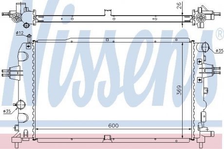 Радіатор охолодження NISSENS 63111A