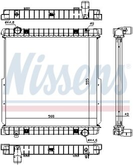 Радиатор охлаждения двигателя NISSENS 63333