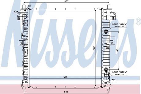Радіатор охолодження NISSENS 64326