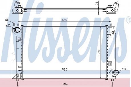 Радіатор охолодження NISSENS 64647A