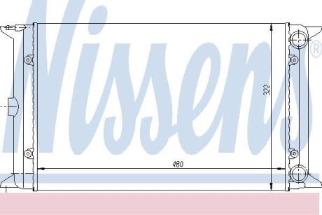 Радиатор охлаждения двигателя NISSENS 65030