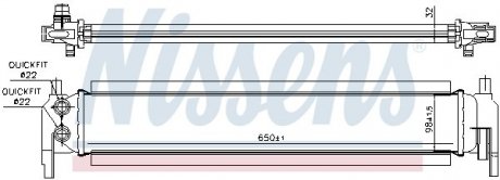 Радіатор охолодження NISSENS 65318