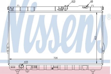 Радіатор охолодження NISSENS 67031