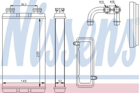 Радиатор отопителя салона NISSENS 70519