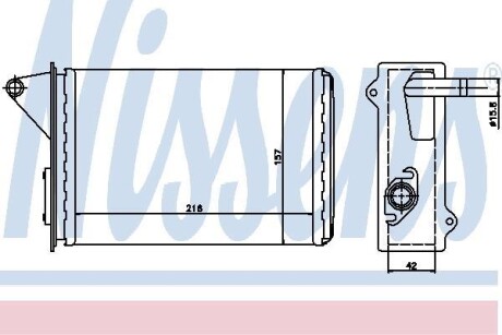 Радиатор отопителя салона NISSENS 71429