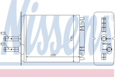 Радиатор отопителя салона NISSENS 71439