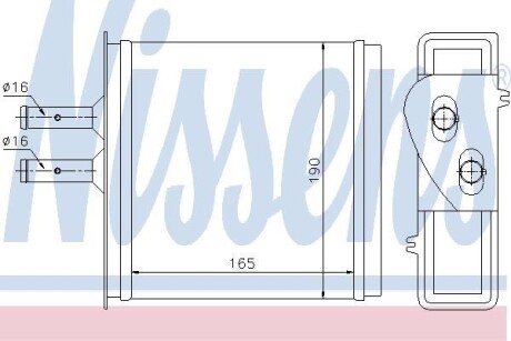 Радиатор отопителя салона NISSENS 71442