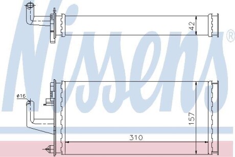 Радиатор отопителя салона NISSENS 71807