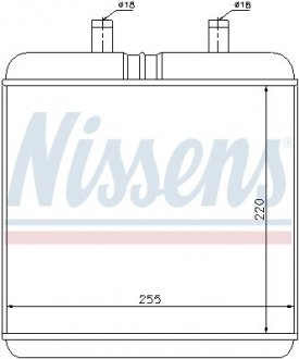 Радіатор опалювача салону NISSENS 71810