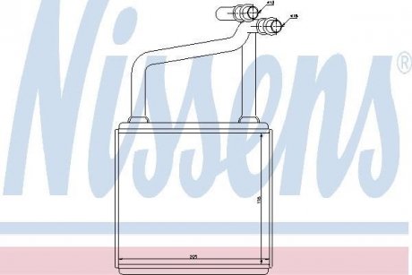 Радіатор опалювача салону NISSENS 72031