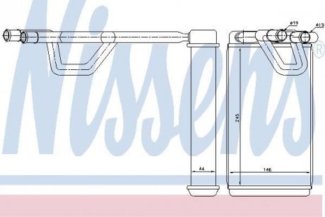 Радиатор отопителя салона First Fit NISSENS 72209