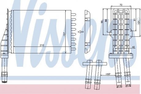 Радиатор отопителя салона First Fit NISSENS 73258