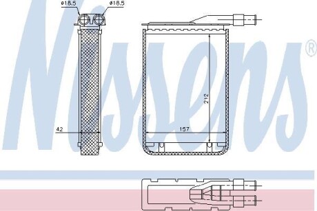 Радиатор отопителя салона NISSENS 733591