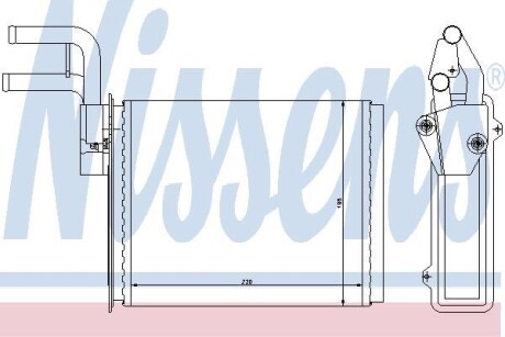 Радиатор отопителя салона NISSENS 73987