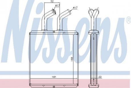 Радіатор опалювача салону NISSENS 77514