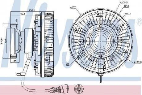 Віскомуфта NISSENS 86089