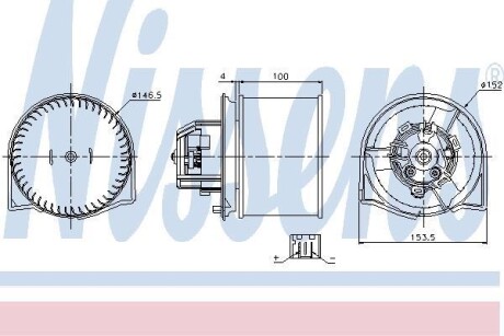 Вентилятор печки NISSENS 87026