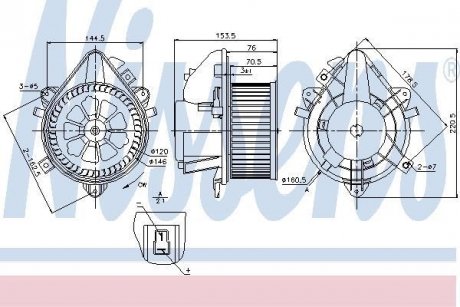 Вентилятор салону NISSENS 87124