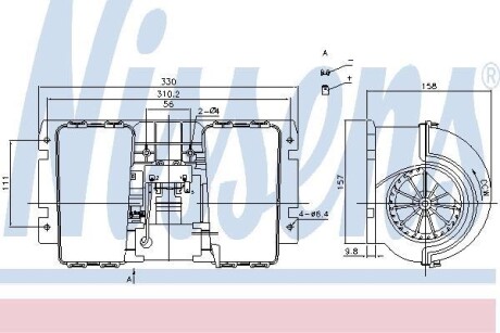 Вентилятор печки NISSENS 87146