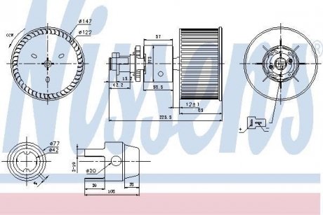 Вентилятор салона NISSENS 87149